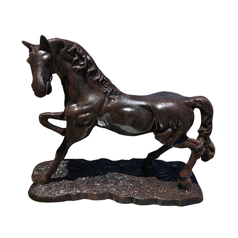 Trotting Horse Head Turned Left Aluminum Home Decor