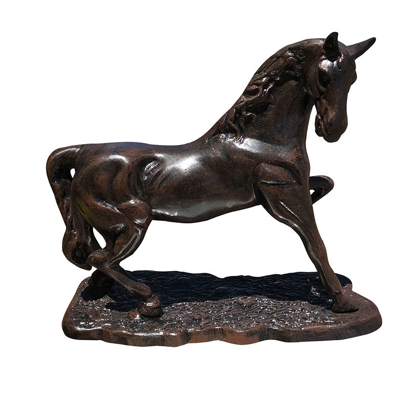 Trotting Horse Head Turned Right Aluminum Home Decor
