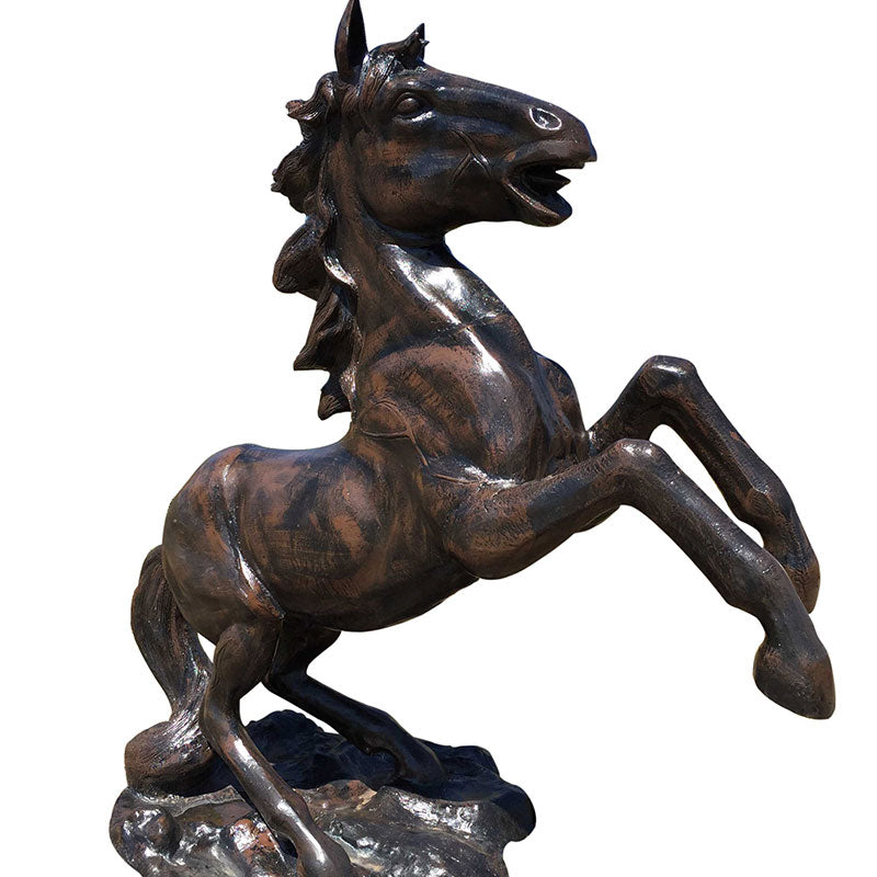 Rearing Mustang 6 Ft Aluminum Outdoor Statues