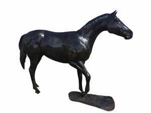 Grazing Horse Head Up Aluminum Outdoor Decor