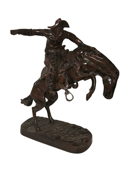 Bronc Rider Bronzed-like Aluminum Home Decor