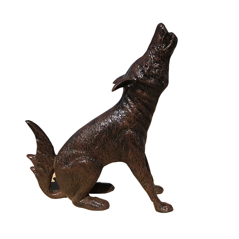 Small Howling Coyote Garden Home Decor