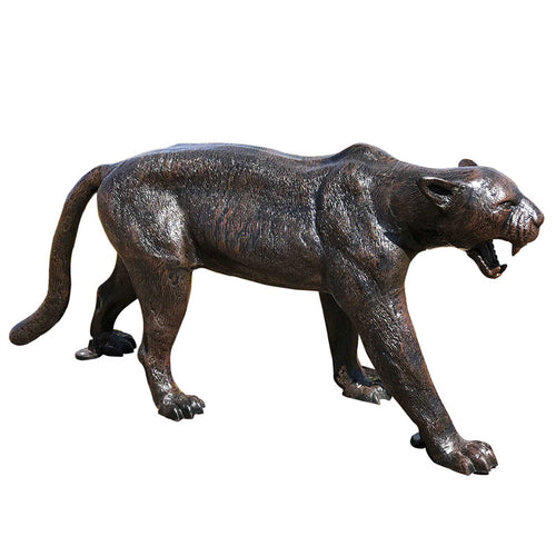 Walking Puma Aluminum Outdoor Decor