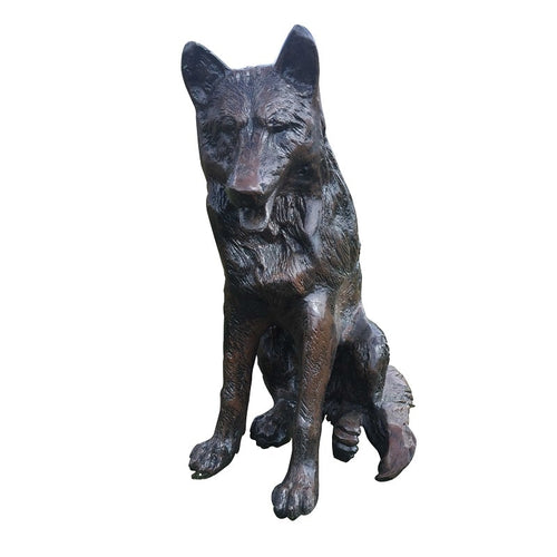 Sitting Fox Aluminum Home or Outdoor Decor