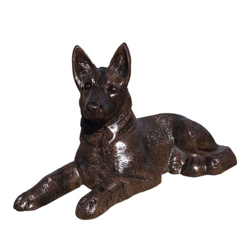 Laying German Shepherd Puppy Aluminum Home Decor