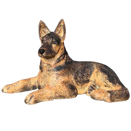 Natural Color German Shepherd Puppy Laying Aluminum Home Decor