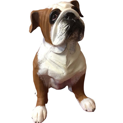 Small Bulldog Custom Painted Aluminum Home or Garden Decor