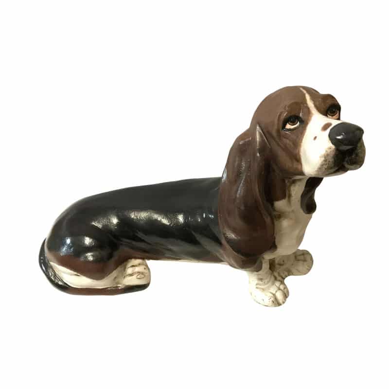 Laying Bassett Hound Dog Aluminum Home Decor