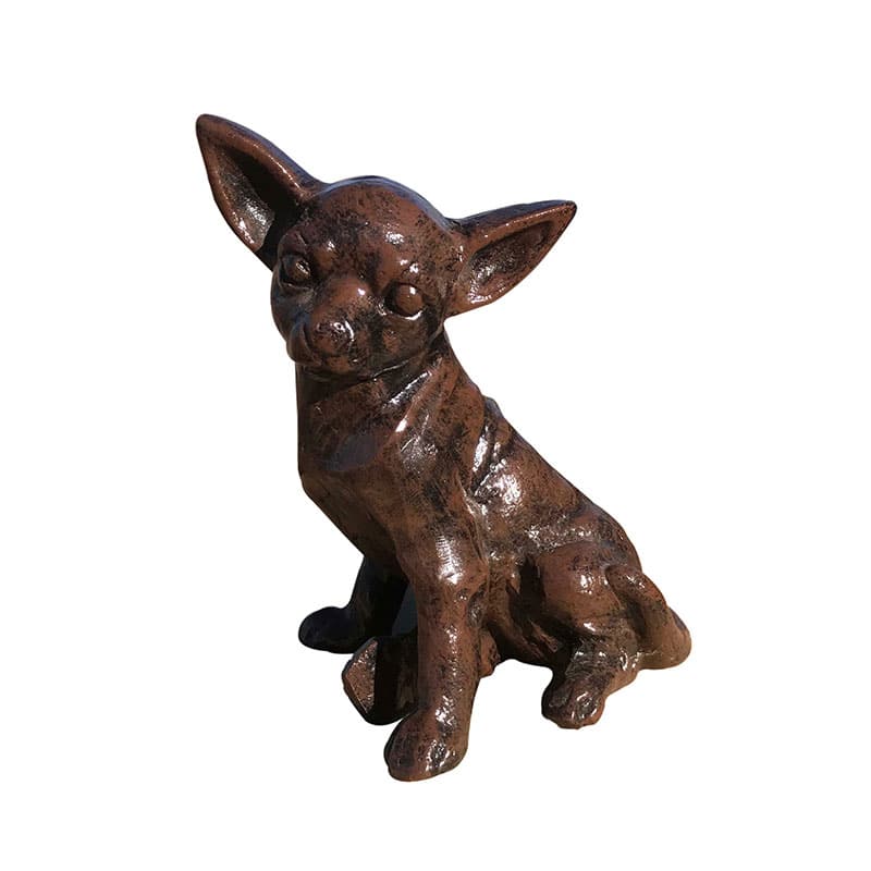 Sitting Chihuahua Aluminum Home Decor