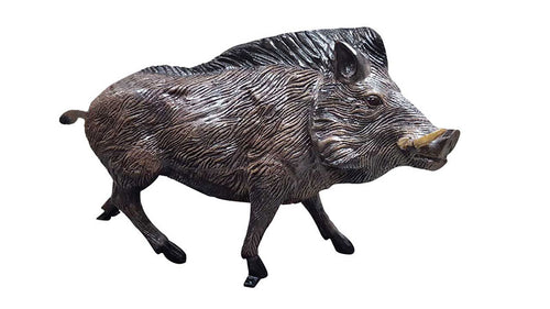 Natural Colored Javalina (Razorback) Aluminum Outdoor Decor