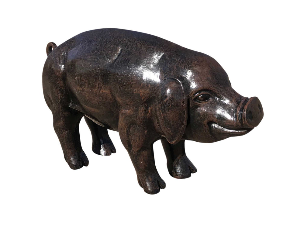 Standing Baby Pig Aluminum Garden Statues