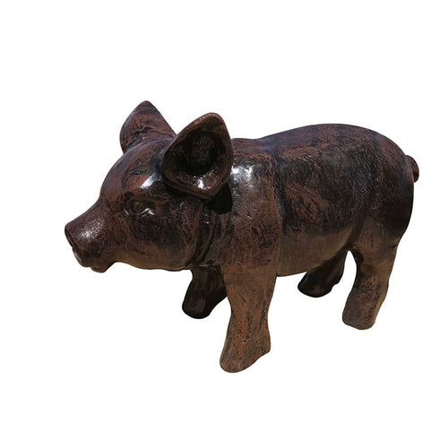 13" Standing Piglet Aluminum Home Decor