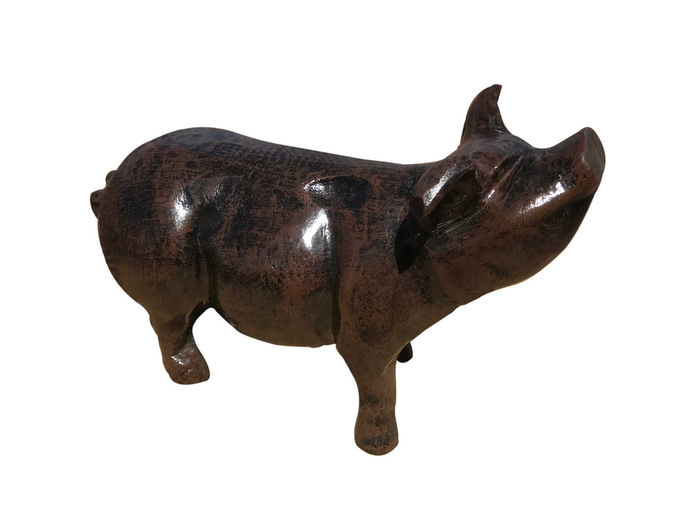 12″ Standing Pig Aluminum Home Décor