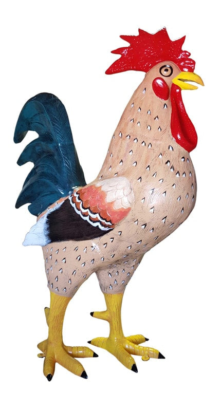 Rooster 8 Ft Tall Aluminum Garden Statues