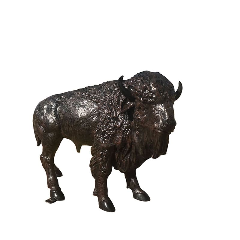 Buffalo Calf Aluminum Garden Statue