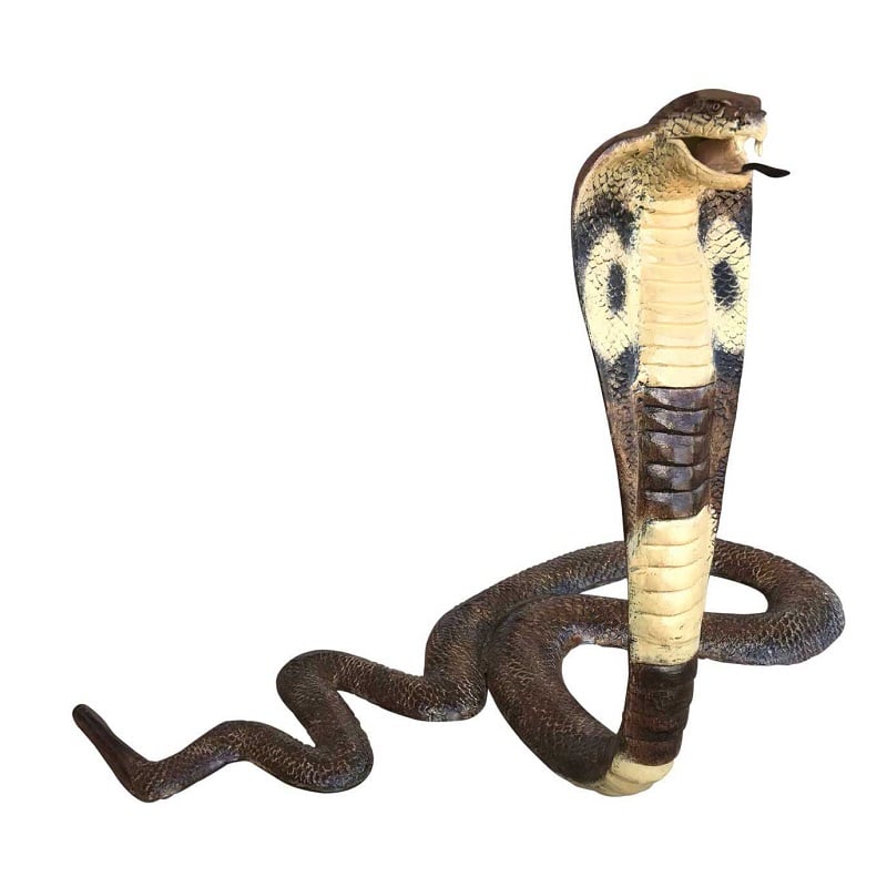 Realistic Looking Cobra Aluminum Indoor/Outdoor Statues