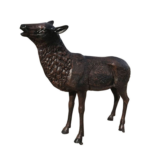 Standing Female Elk without the Base Aluminum Outdoor Decor