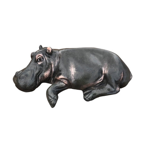 Baby Hippo Aluminum Indoor/Outdoor Statues
