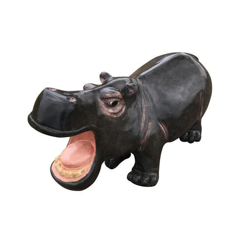 Small Hippo Aluminum Indoor/Outdoor Statues