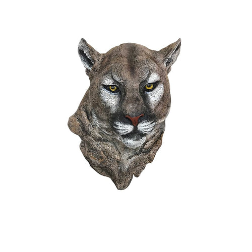 Cougar Head Custom Painted Aluminum Wall Decor
