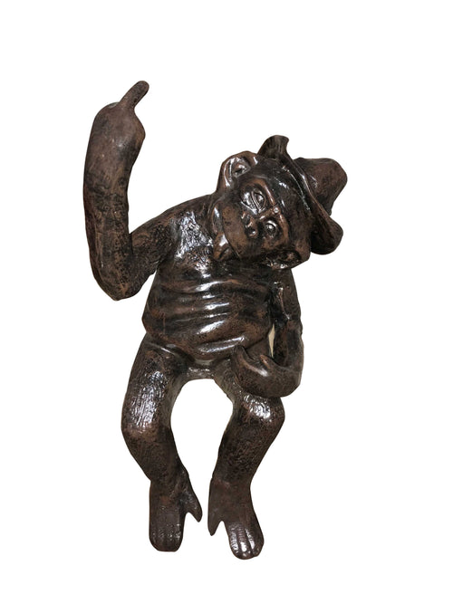 Flipping monkey Aluminum Indoor/Outdoor Statue