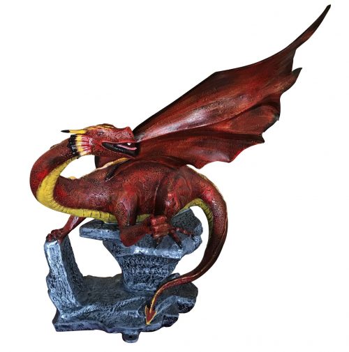 Small Winged Dragon on the Rock Aluminum Home Decor