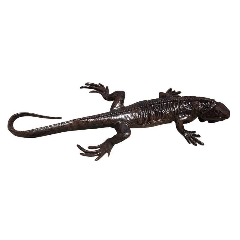 25" Lizard Aluminum Garden Statues