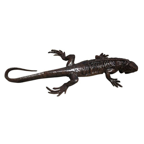 25" Lizard Aluminum Garden Statues