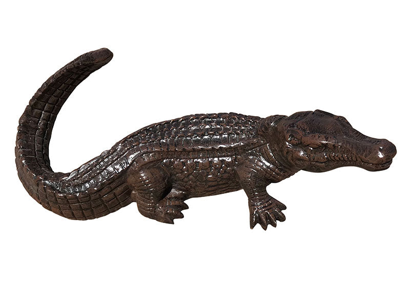 37" Crocodile Aluminum Garden Statues