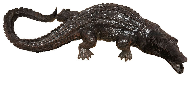32" Crocodile Aluminum Garden Statues