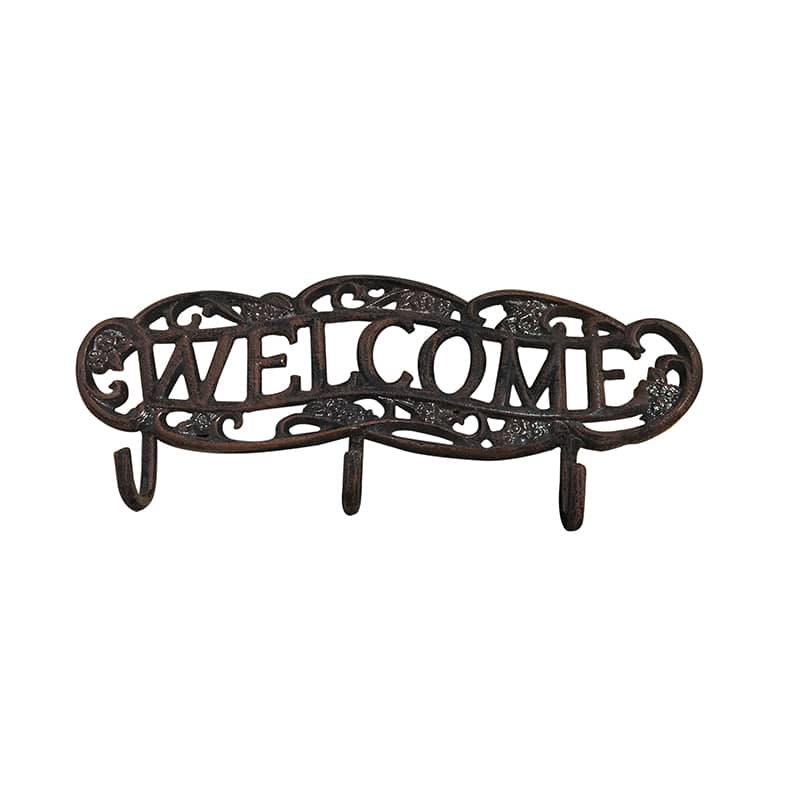 Welcome Aluminum Key/Coat Hanger