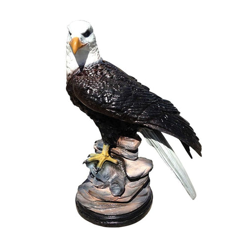 Bald Eagle on the Rock Aluminum Indoor/Outdoor Statue