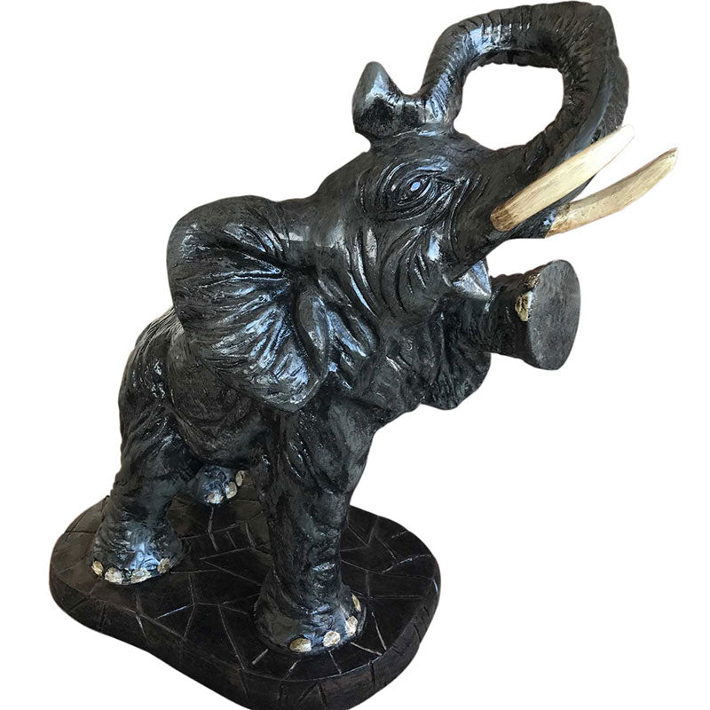 Elephant on a Base Custom Painted Aluminum Home Decor