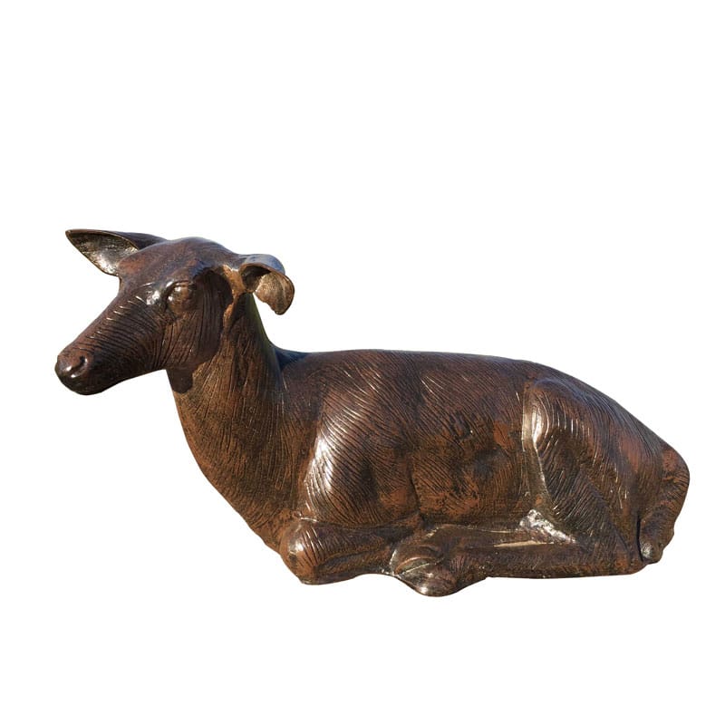 Laying Large Doe Aluminum Garden Decor