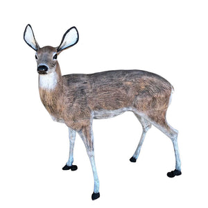 Family of Deer in Natural Color (Set C) Aluminum Garden Statues