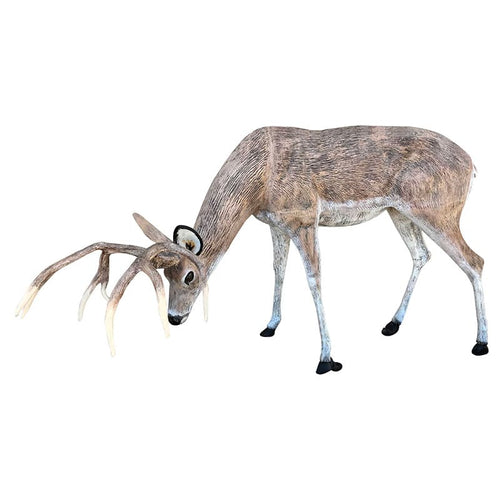 Family of Deer in Natural Color (Set C) Aluminum Garden Statues