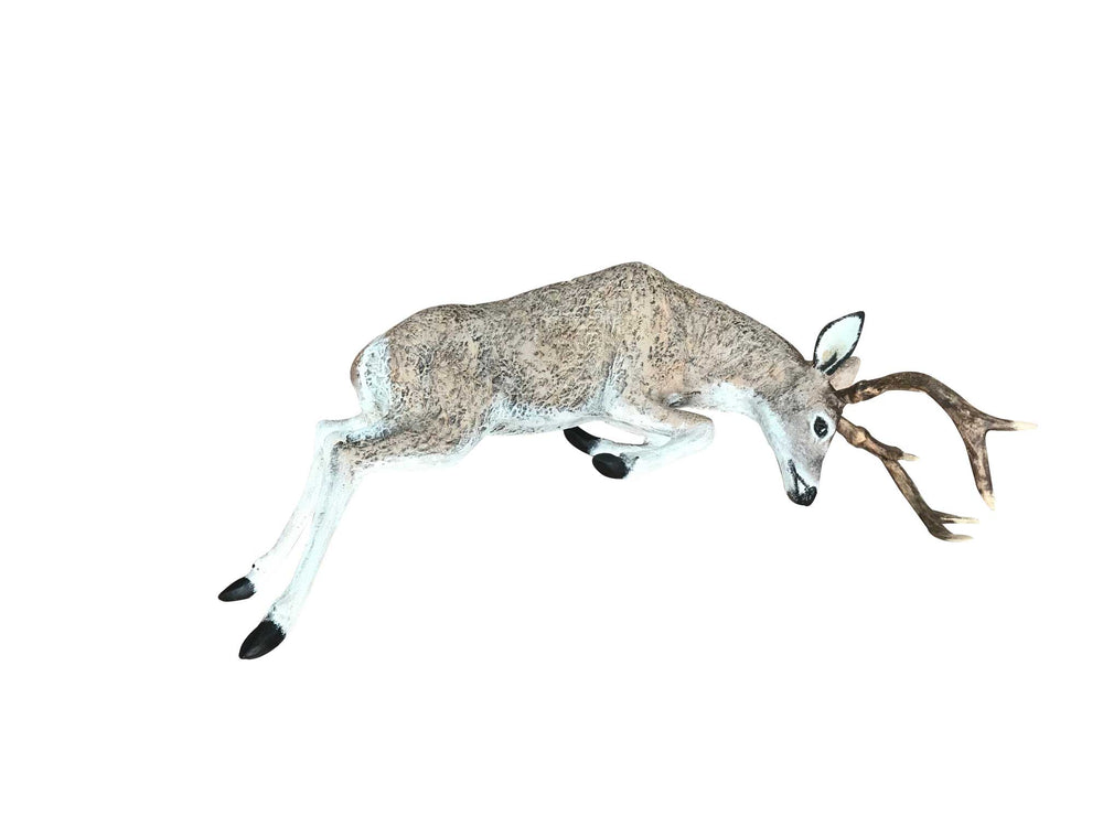 Pair of Jumping Deer Wall Mount Aluminum Home Decor