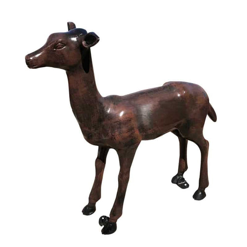 Medium Deer Doe Aluminum Garden Decor