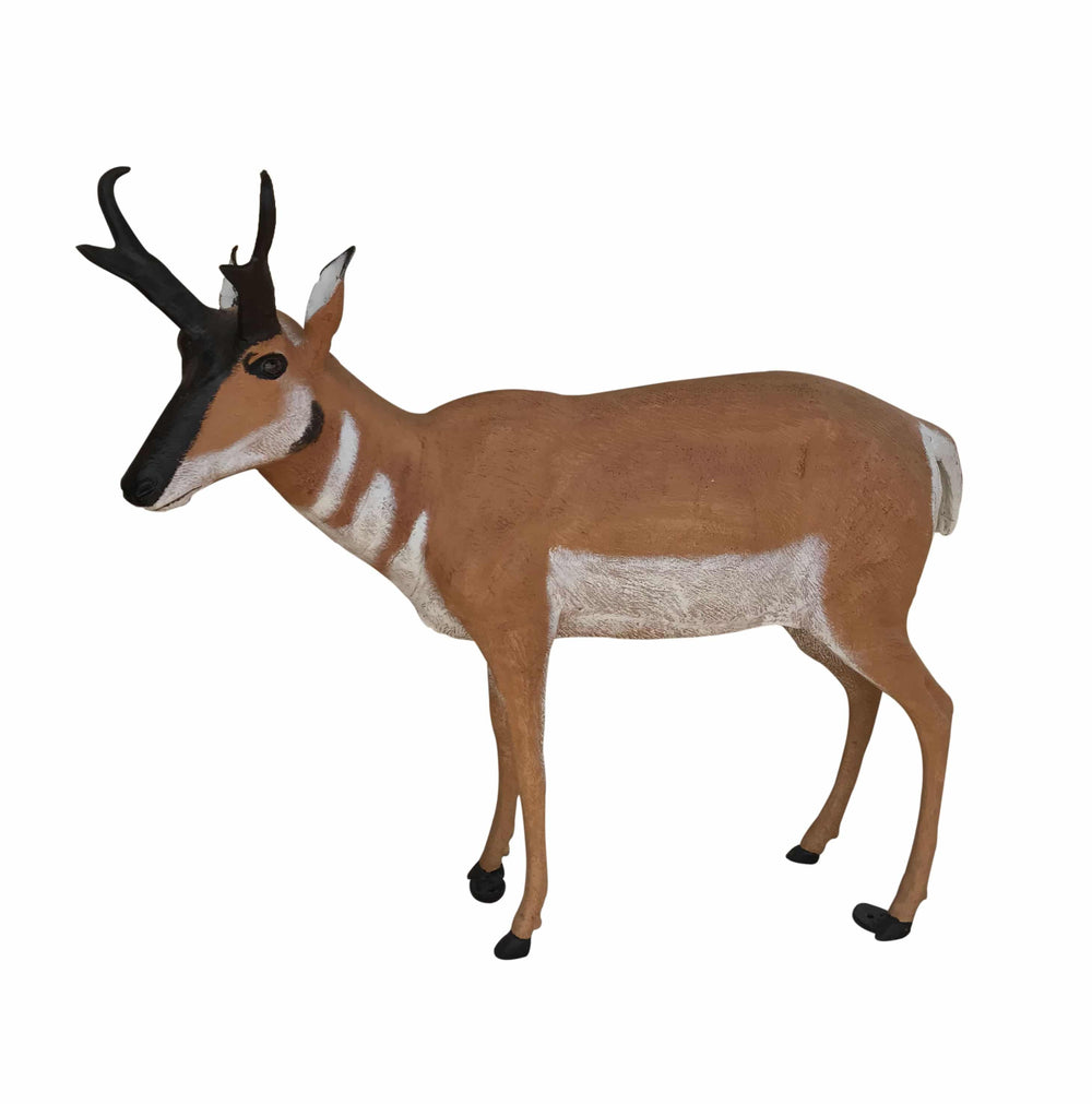 Natural Color Antelope Buck Aluminum Outdoor Decor