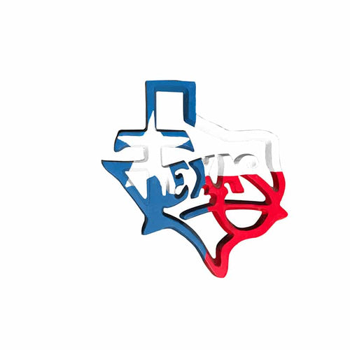 Texas Emblem Aluminum Wall Decor