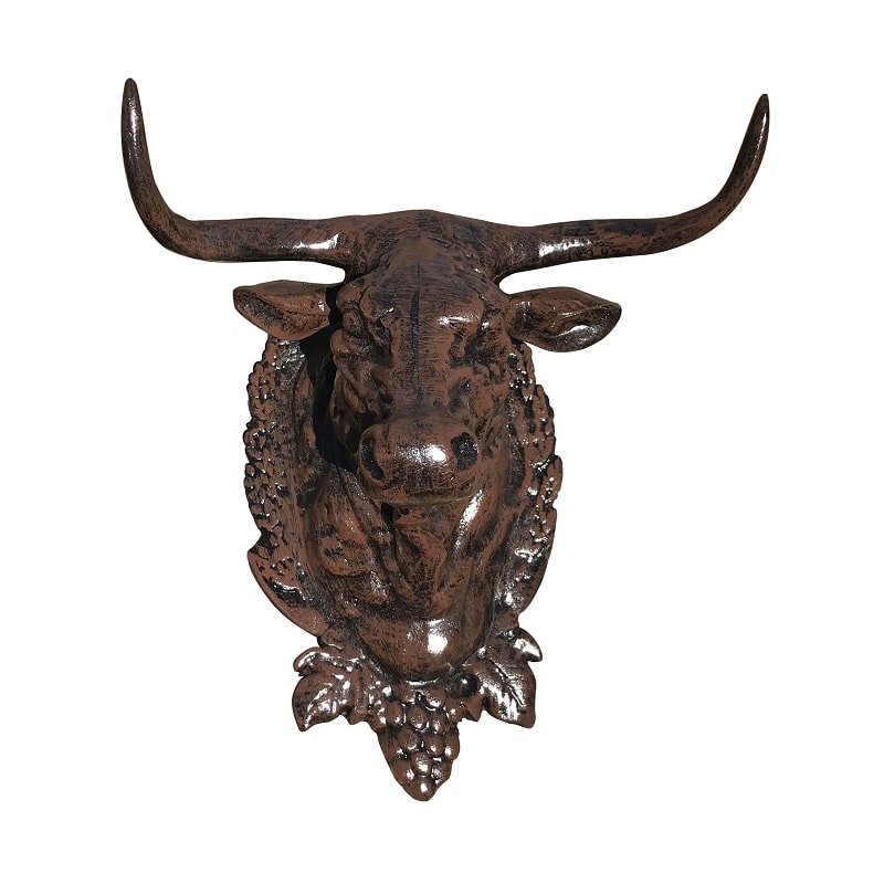Bull Head Aluminum Wall Decor