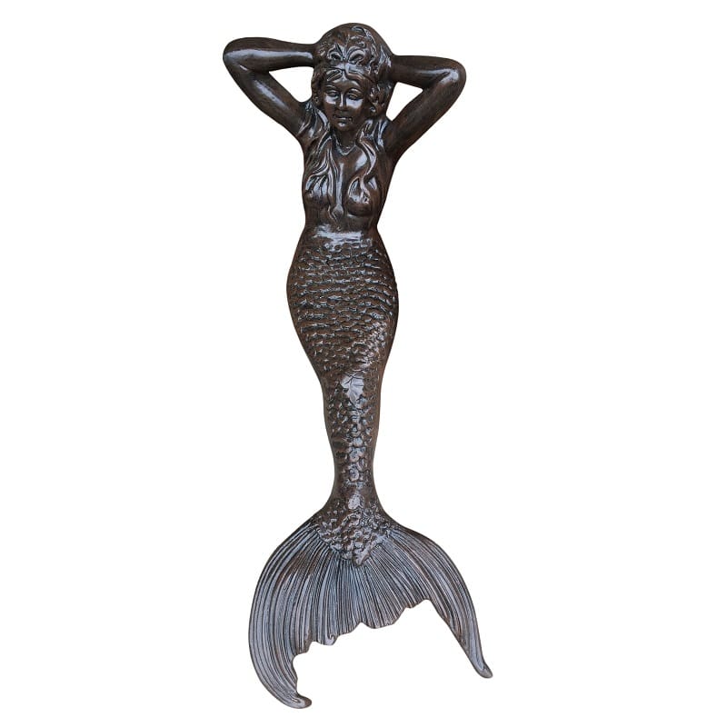 Mermaid Reclining Aluminum Garden Statues