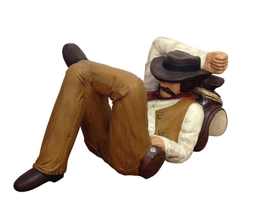 Cowboy Resting Table Base Custom Painted Aluminum Home Decor