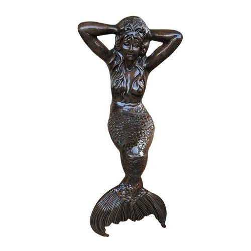 Mermaid Sitting Aluminum Garden Statues