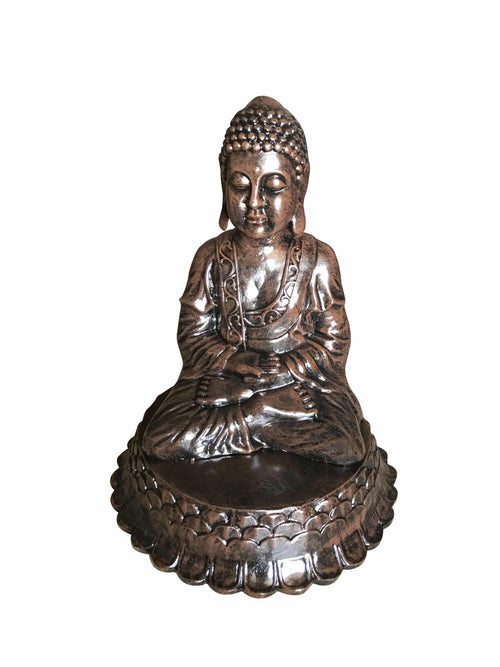 Oriental Buddha Bronzed-like Colored Aluminum Indoor Decor
