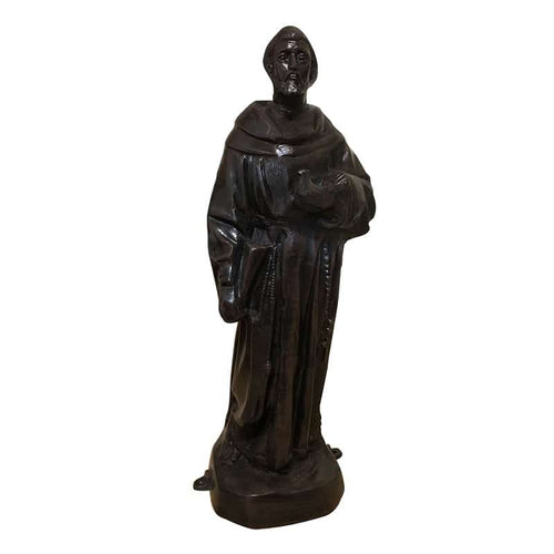 St. Francis Bronzed-like Colored Aluminum Indoor Decor