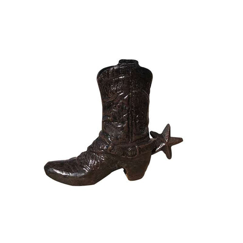 Small Cowboy Boot Aluminum Home Decor