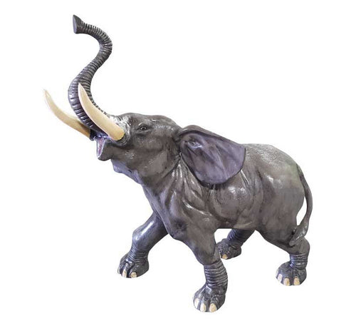 Baby Elephant in Natural Color Aluminum Garden Statues