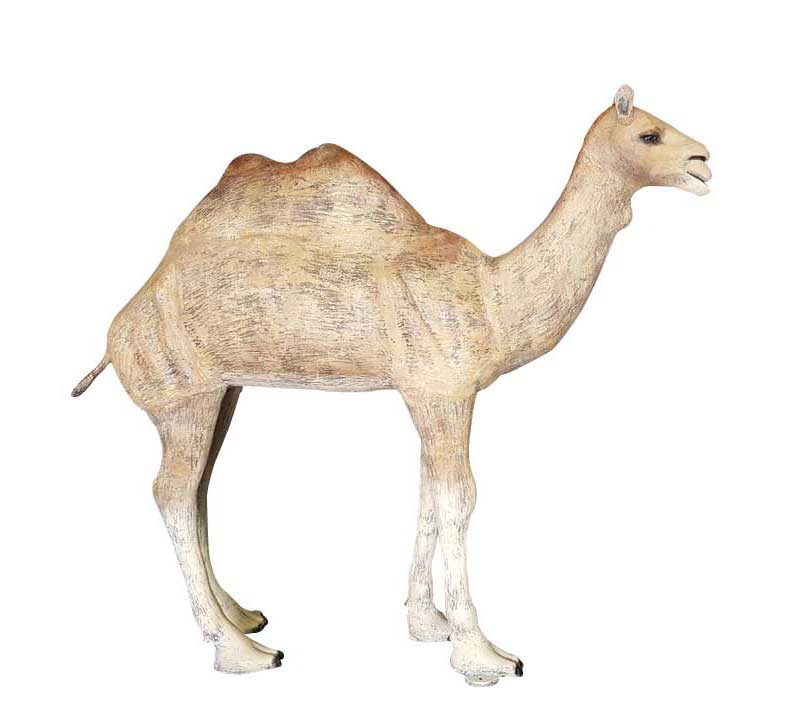 Camel with 2 Humps Aluminum Outdoor Statues in Natural Color