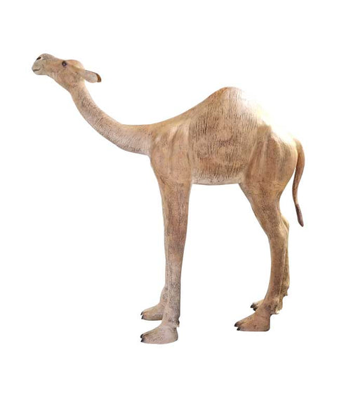 Medium Camel Aluminum Outdoor Statues in Natural Color